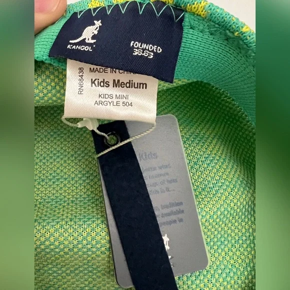 KANGOL - NWT - Kids Mini Argyle 504 - M - Picture 7 of 8